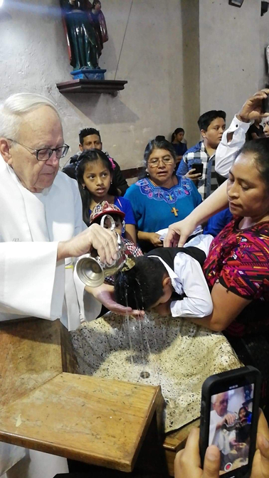 Ian Ivan is baptized