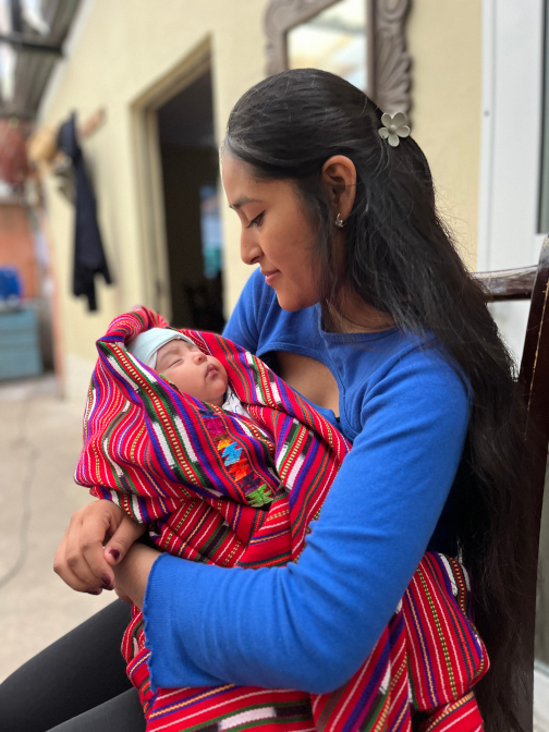 Vanesa with Emiliano