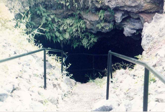 Entrance to the lava tube, Hana Cave Tour