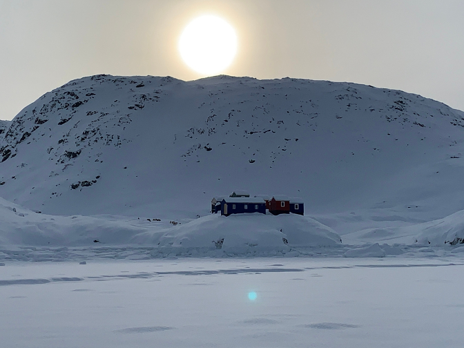 Ice Camp viewed from the sea ice