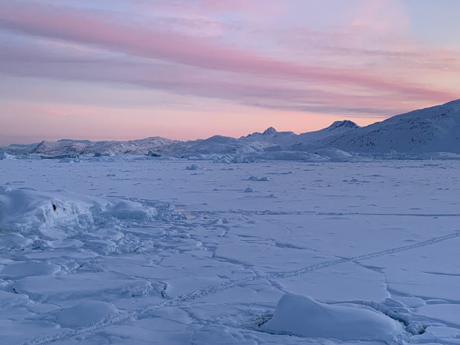 Sunrise at Ice Camp