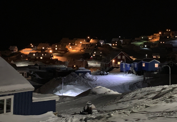 Tasiilaq at night