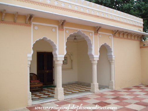 Entrance to our suite, Amar Mahal Hotel