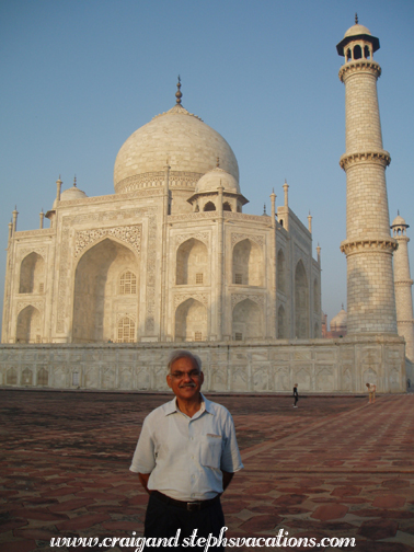 Mukul at the Taj Mahal