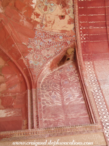 Painted muqarnas, Jama Masjid mosque