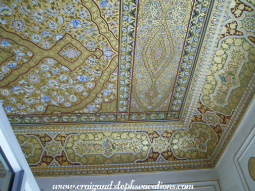 Elaborate ceiling painting, Junagargh Fort