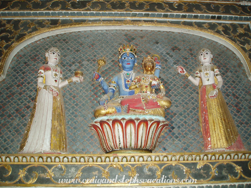 Depiction of Vishnu, Phool Mahal, Junagargh Fort