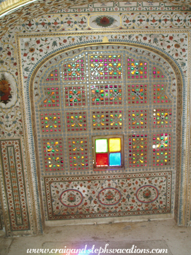 Phool Mahal stained glass, Junagargh Fort