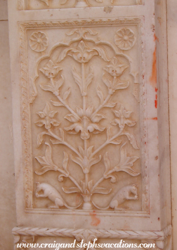 Marble carvings of rats, Karni Mata Temple