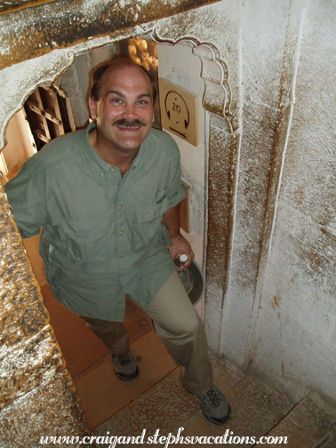 Craig in a passageway of Jaisalmer Fort