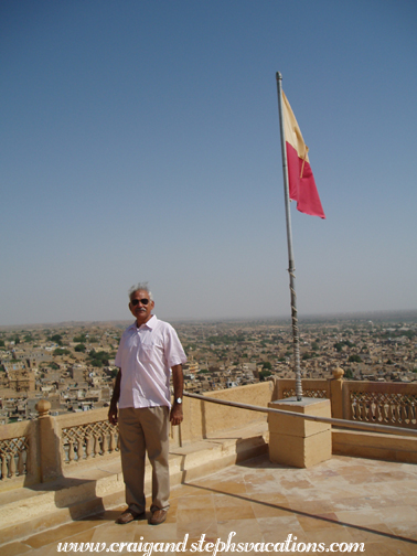 Mukul atop Jaisalmer Fort