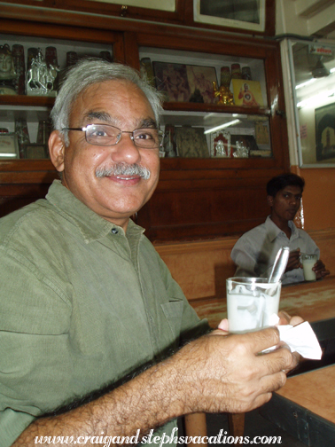 Mukul enjoys the best (and cheapest!) lassi around