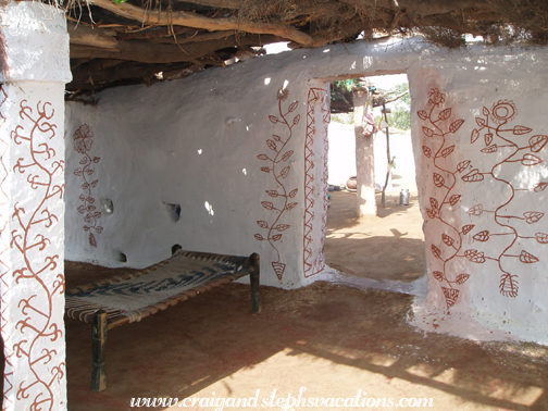 Bishnoi household, freshly painted for Diwali