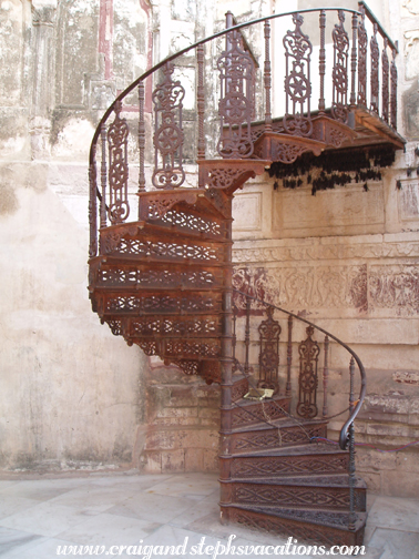 Spiral staircase, Mehrangarh Fort, Jodhpur