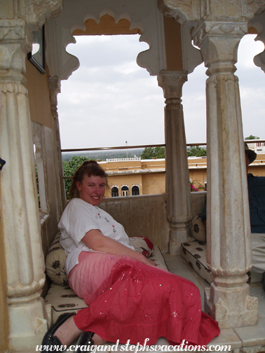 Lounging around at Deogarh Mahal