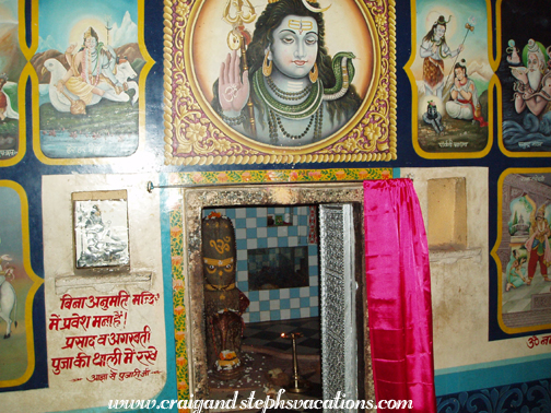 Shrine at Anjaneshwar Mahedeva, 9th century cave temple