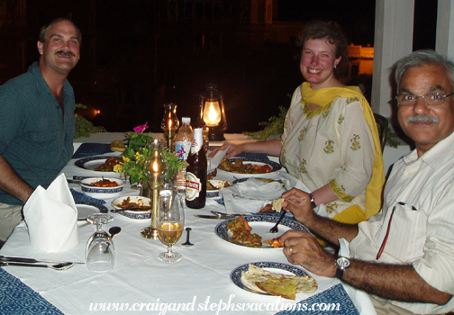 Dinner at Deogarh Mahal