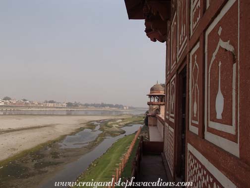 Yamuna River from the Tomb of Itimad-ud-Duala