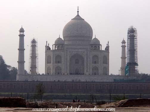 Taj Mahal viewed from the Mehtab-Bagh