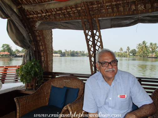 Mukul on the houseboat