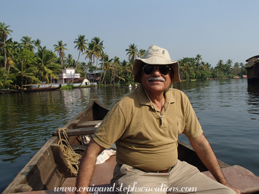 Mukul during our motorized canoe excursion