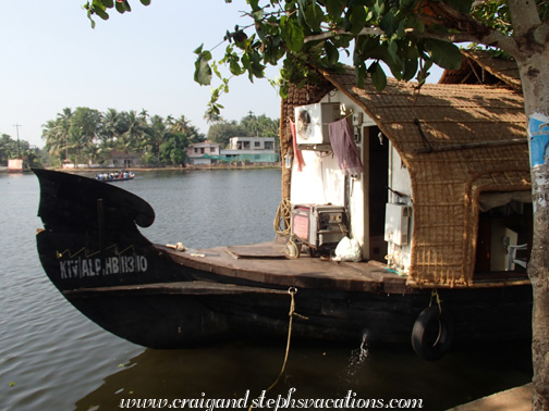 The stern of our houseboat