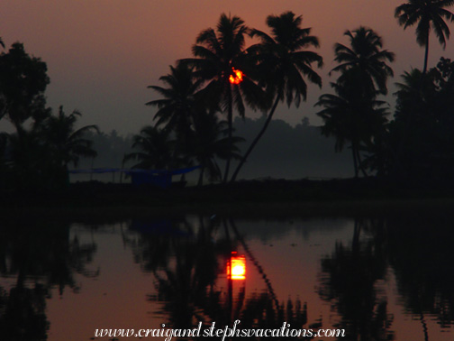 Sunrise from the houseboat