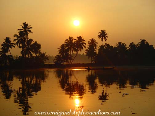 Sunrise from the houseboat