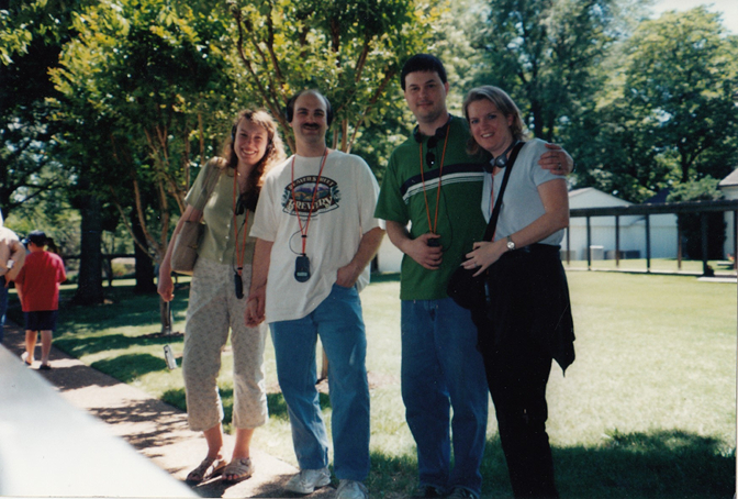 Steph, Craig, Kevin, and Jenn at Graceland