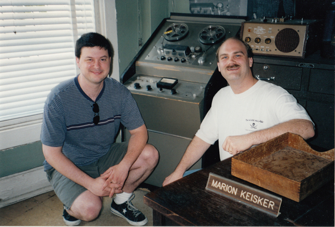 Kevin and Craig checking out vintage Sun Studios equipment