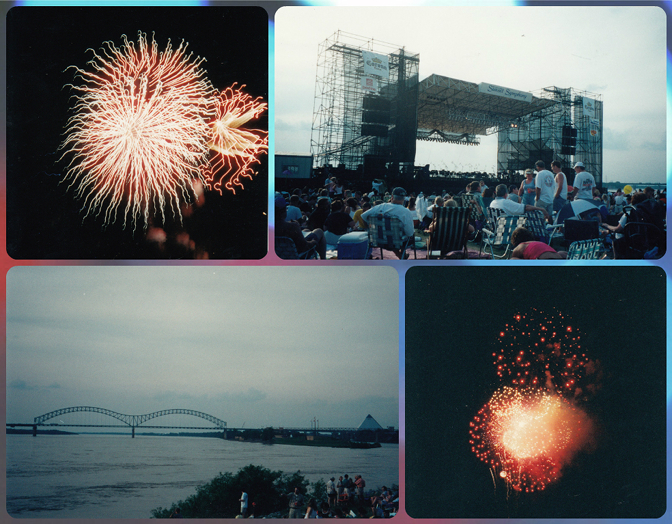 The Sunset Symphony on the banks of the Mississippi River