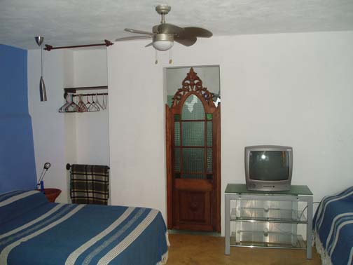 Our room, Casa de los Dioses, at Luz en Yucatan