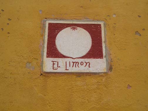 Limon street sign