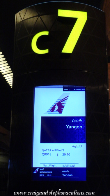 Qatar Airways Doha to Yangon