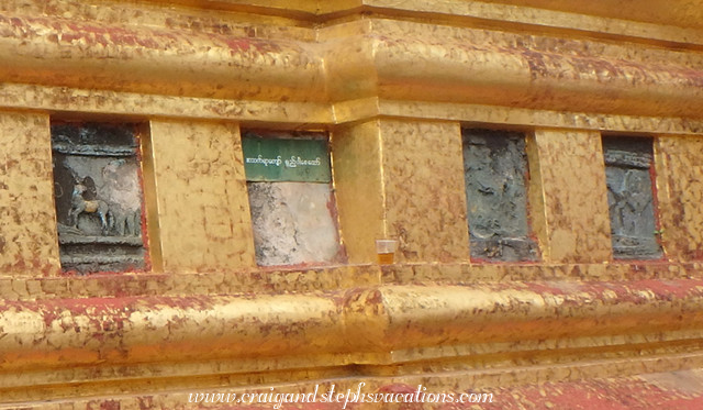 Glazed terra cotta tiles depicting scenes from the Jataka (previous lives of the Buddha), Shwezigon Pagoda