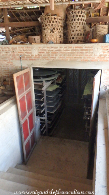 Cellar where lacquerware is dried to avoid heat and dust