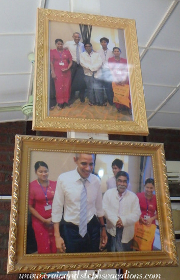 President Obama meets with the owners of Ever Stand Lacquerware Workshop in Nyapyidaw