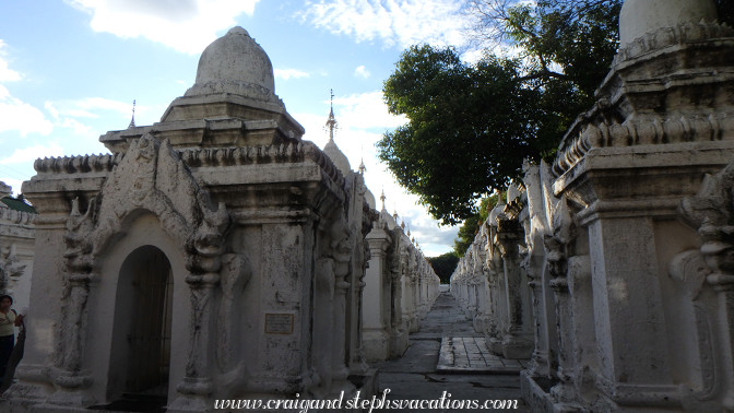 729 whitewashed pagodas house marble tablets inscribed with Theravada Buddhist canon