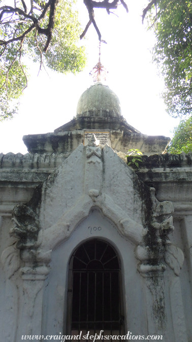 One of 729 pagodas which house marble slabs inscribed with Theravada Buddhist canon