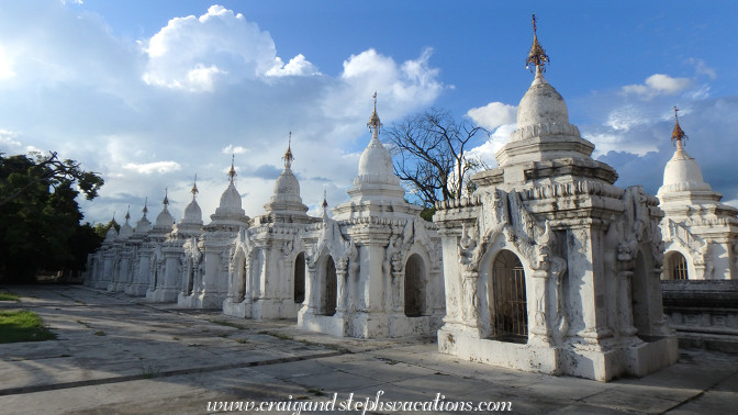 729 whitewashed pagodas house marble tablets inscribed with Theravada Buddhist canon