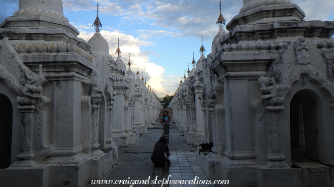 Model is photographed at Kuthadow Pagoda