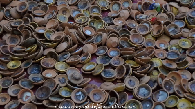 Used offering candles at Su Taung Pyi Pagoda