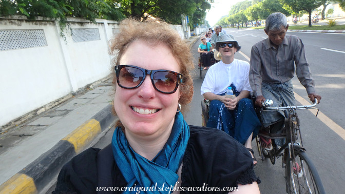 Trishaw ride through Mandalay