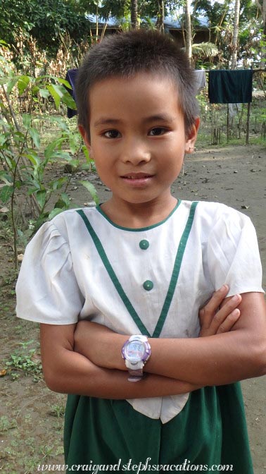 Little girl, Shwe Lat Pan Village