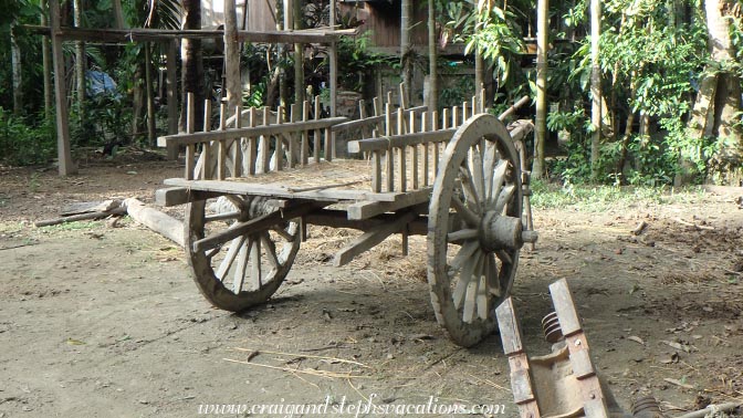 Bullock cart, Shwe Lat Pan Village