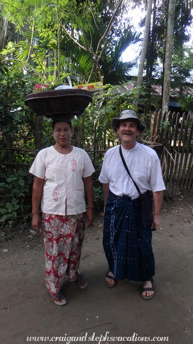 Craig and a new friend Shwe Lat Pan Village