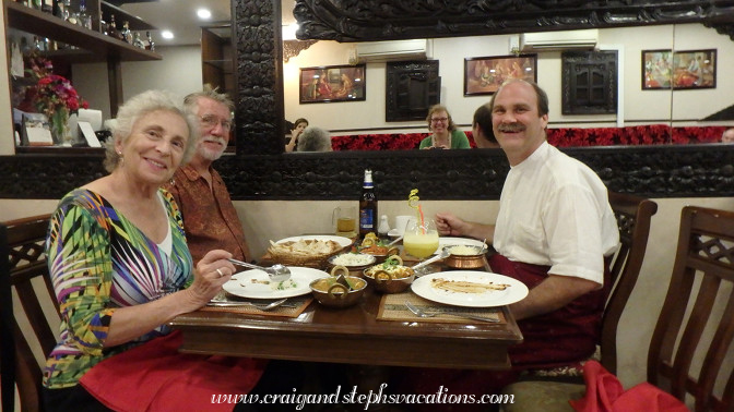 Dinner with Esther and Al at Bawarchi