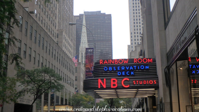 Rainbow Room marquee, 30 Rock