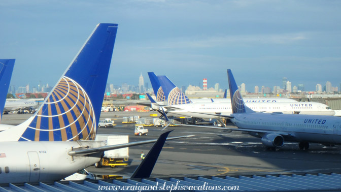 Manhattan from Newark Liberty International Airport