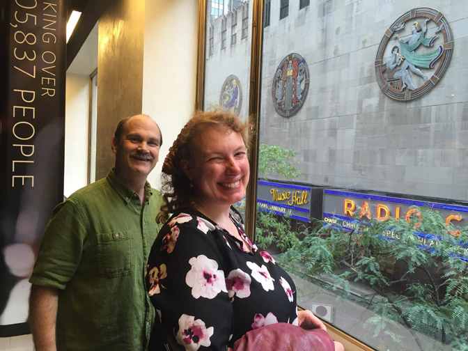 Overlooking Radio City Music Hall from 30 Rock